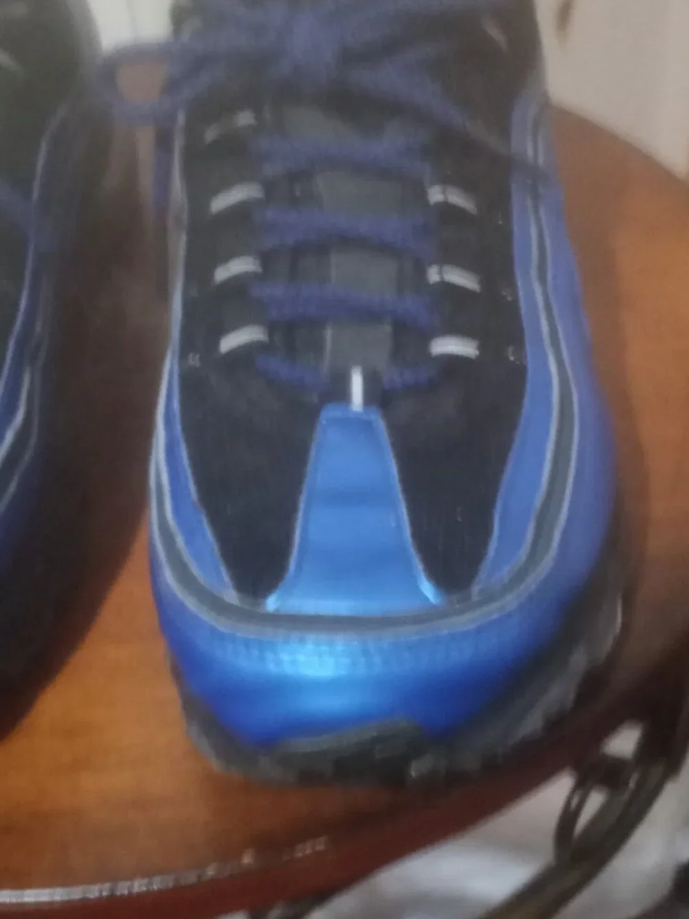 Nike Air Max 24-7 97 Penny Foamposite Spark 397252-014 Size 9 Blue BlackR
